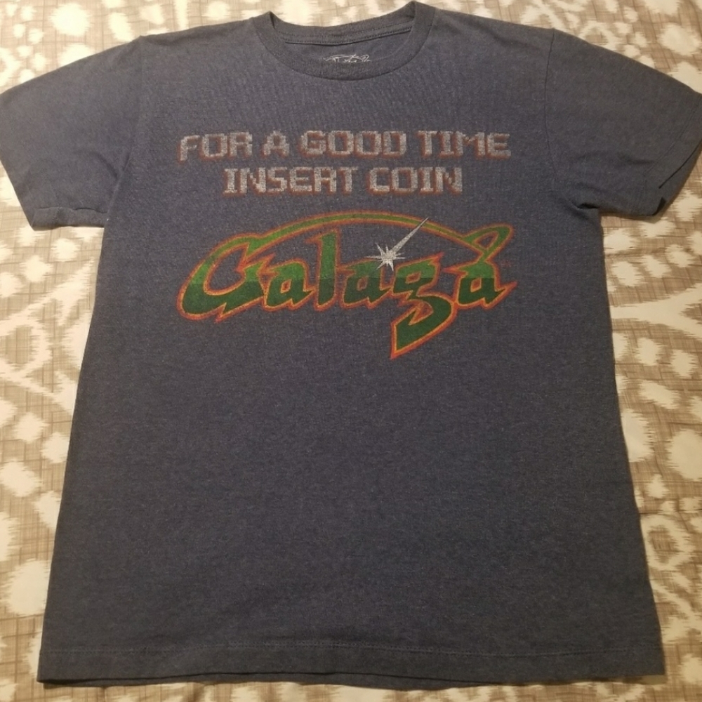 Vintage Galaga - For A Good Time Insert Coin T